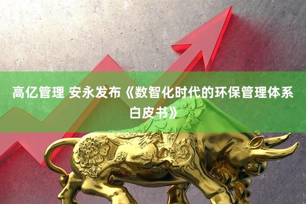 高亿管理 安永发布《数智化时代的环保管理体系白皮书》